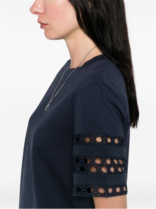 T-shirt donna maniche corte con ricamo EMME Marella | APE002